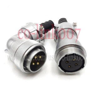 IP67 4 pin waterproof electrical wire connector plug, WF28 Electrical Wire Plug - Picture 1 of 5