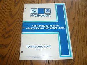 1985 - 87 GM Hydra-Matic Hydraulic THM 440-T4 Service - Product Update   - Foto 1 di 2