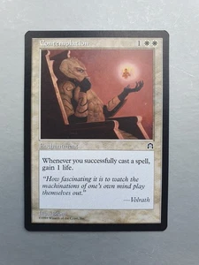 Contemplation , MTG Stronghold (1998). Uncommon White Enchantment NM - Picture 1 of 2