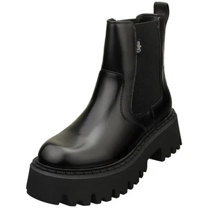 Buffalo Aspen Vegan Chelsea Boots Donna Nero - 37 EU - Imagen 1 de 8