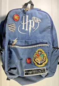 Harry Potter Up To No Good Backpack Bookbag Navy Blue Hogwarts School Unisex 18" - Picture 1 of 15