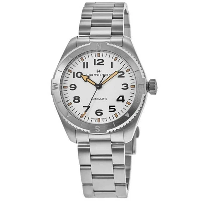 Nuevo reloj para mujer Hamilton Khaki Field Expedition automático 37 mm blanco H70225110 Foto 1 de 4