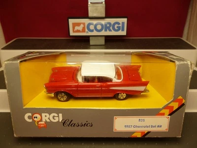 CORGI Classics : 1957 Chevrolet Bel Air Coupe Nr. 825 rot 1:43 ! "NEU"  in OVP ! - Bild 1 von 4