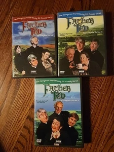 FATHER TED 1 2 3 DVD COMPLETE SERIES - Picture 1 of 9