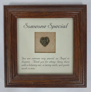 VTG Frangels Someone Special Angel framed standing table top desk plaque gift - Picture 1 of 9