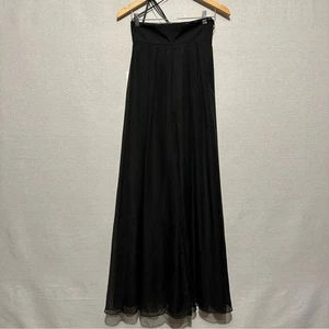 Neu mit Etikett Mac Duggal superhoher Bund weites Bein Chiffon-Overlay-Hose - Größe 2 - Bild 1 von 8