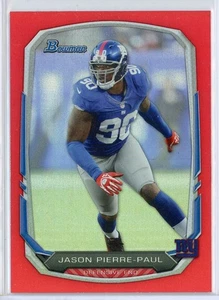 2013 Bowman 103 Jason Pierre-Paul Red Parallel 20/25 - Picture 1 of 2