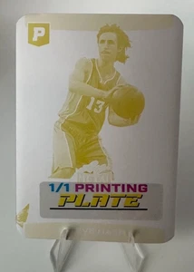 2025 Leaf Metal Pristine Auction Collection Steve Nash Yellow Printing Plate 1/1 - Picture 1 of 2