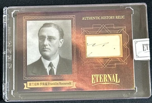 Franklin Roosevelt 2024 Eternal Hand Written Cut Document Patch Relic #/D 44/99 - Picture 1 of 4