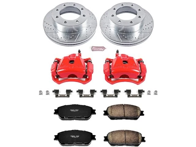 Kit de pastillas de freno delanteras y rotor para Toyota Tacoma 2005-2015 2006 2007 2008 VJ649CS Foto 1 de 1