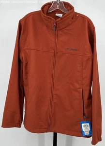 Columbia Men's Rust Softshell Jacket Large Outdoor Casual Wear Coat - Picture 1 of 6