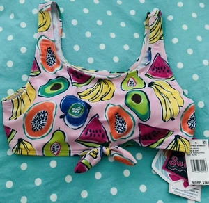 Andy & Evan Girl's Swim Top Size XL (16) NEW Fruit Print UPF 50+ - Picture 1 of 6