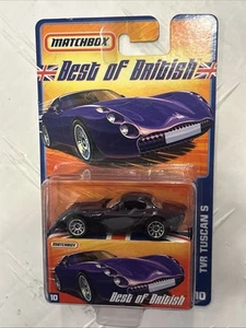 MATCHBOX BEST OF BRITISH 'TVR TUSCAN S - PURPLE'. Carded 2006 #10 superfast - Picture 1 of 5