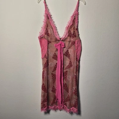 Free People NWT Bali Tansy Burnout Velvet Lace Champagne Pink Coquette Dress M - Image 1 of 4