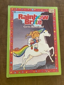 "Rainbow Brite Gets Rescued"- A Golden Book Vintage Children's Hardcover 1984 - Picture 1 of 13
