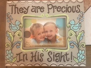 Glory Haus Picture Frame 5x7 THEY ARE PRECIOUS IN HIS SIGHT! - Picture 1 of 2