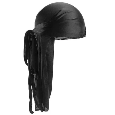 2 Pieces Silky Durag Pack For Men Women Waves Premium Satin Deluxe Durag - Image 1 of 3