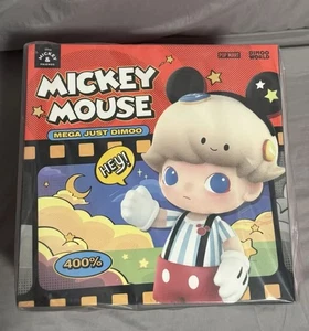 POPMART MEGA Just Dimoo 400% Mickey Mouse, NEW - Picture 1 of 6