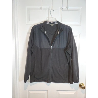 Мужская sz XL 46 48 черный Athletic толстовка полный молнии карманы Athletic работает - Изображение 1 из 4