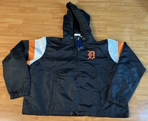 Detroit Tigers Profile Damenjacke schwarz Übergröße Anorak Viertelreißverschluss 3XL - Bild 1 von 9