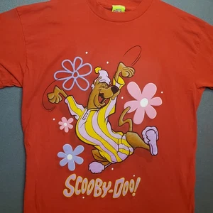 Vtg 1999 Scooby Doo Hanna Barbera Graphic Nightshirt Nightgown T-Shirt Red OSFM - Picture 1 of 9