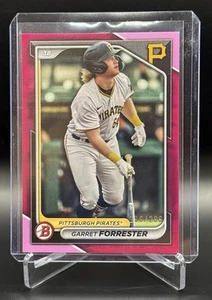 2024 Bowman Garrett Forrester Fuchsia /299 BP-148 - Pittsburgh Pirates - Picture 1 of 2