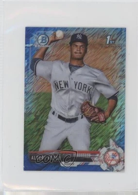 2017 Bowman Chrome Minis Prospects Blue Shimmer Refractor /150 Albert Abreu - Image 1 of 2