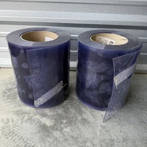 "Material de puerta de tira de PVC transparente - Hojas precortadas 105"" lote de 5 hojas por rollo" - Imagen 1 de 4