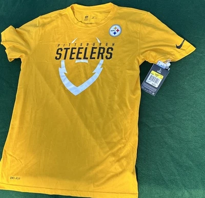 Camiseta pequena Nike Drifit Pittsburgh Steelers nova com etiquetas - Imagem 1 de 4