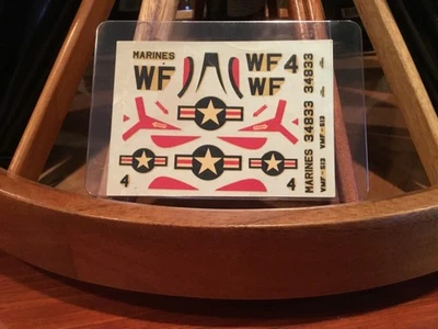 Hawk Model Company Vntage Rare! Decal Set SkyRay Kit No. 624-60 Marines VMF-513 - Image 1 of 3