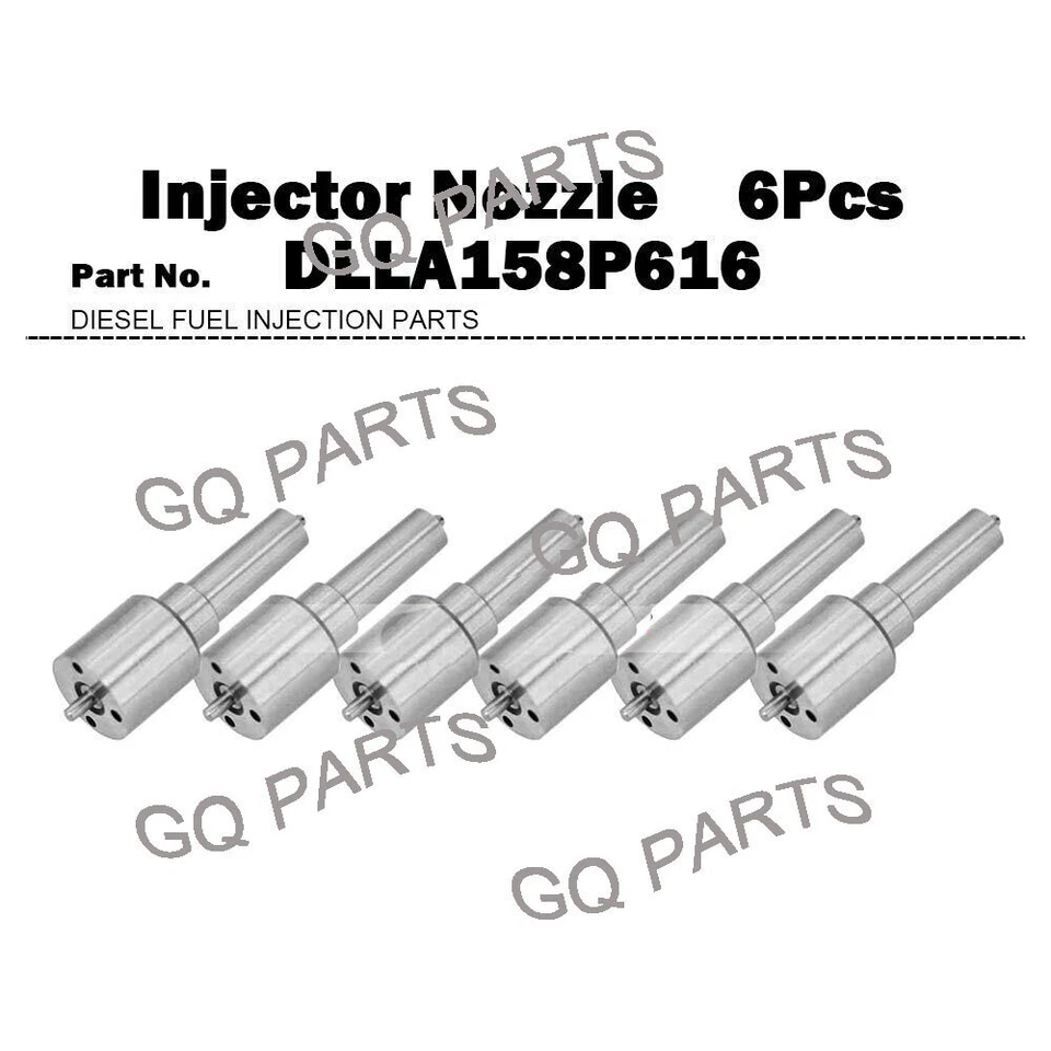 DLLA158P616 6x Fuel Injector Nozzle for John Deere 4055 4255 4455 4555 4755 7700 Foto 1 de 1