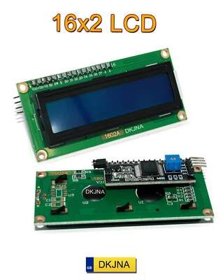 1602 LCD I2C 16x2 Display Modul Blue Screen für Arduino ESP8266 ESP32 Pi Geschenk - Bild 1 von 4