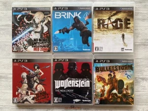 SONY PS3 No More Heroes & Brink & Wolfenstein & Rage & Bullet Storm from Japan - Picture 1 of 14