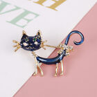 Personality Blue Cat Brooch Girls Women Office Casual Brooch Pins Gifts ZY
