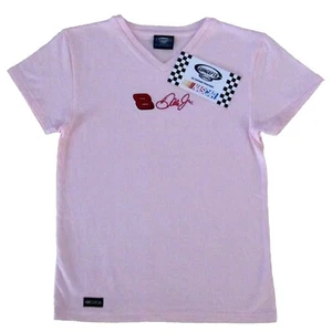 Dale Earnhardt Jr Women's NASCAR Vintage #8 S/S Shirt Slim Junior Fit-New W/Tags - Picture 1 of 2