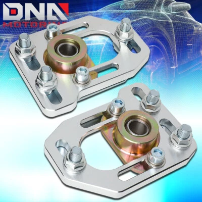 KIT PLACAS INCLINABLES/CASTER AJUSTABLES ALUMINIO DELANTERO FORD MUSTANG 1979-1989 Foto 1 de 4