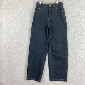 IZOD Jeans Boys 16 Blue Black Carpenter Relaxed Fit Loose Baggy Cotton Denim NWT - Picture 1 of 20