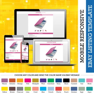 2019 Professional Theme eBay Seller Template New eBay Policy Compliant Design - Image 1 of 3