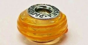 PANDORA | CINTA NARANJA ENCANTO MURANO NUEVO 790621 RETIRADO RARO 925 ALE VIDRIO EE. UU. - Imagen 1 de 7