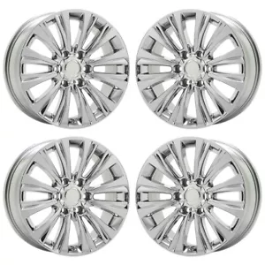 19" Lexus GX460 Bright Chrome wheels rims Factory OEM set 74388 EXCHANGE - Picture 1 of 8