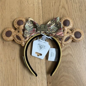 DISNEY PARKS LOUNGEFLY OKTOBERFEST 2024 PRETZEL MINNIE MOUSE EARS HEADBAND - Picture 1 of 6