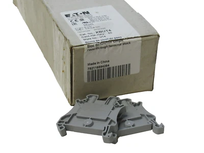 (NEW - Box of 50) EATON XBUT4 600V 30A 26-10AWG Terminal Block - Image 1 of 3