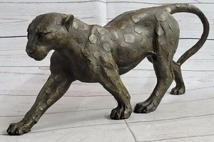 Moderne Kunst Abstrakt Jaguar Panther Puma Löwe Bronze Skulptur Verkauf Bugatti Kunst - Bild 1 von 10