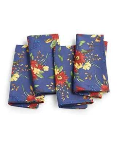 Martha Stewart Collection Harvest Cotton Napkins, Set of 4, Navy - Picture 1 of 1