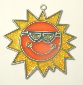SUN WITH SUNGLASSES SUNCATCHER (CELESTIAL SUNCATCHER) - Picture 1 of 1