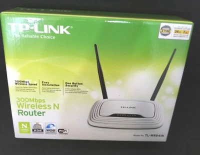 TP-Link Router White TL WR841N 300mbps Wireless N WiFi Router Open Box - Image 1 of 4