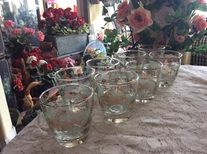 8 Libbey Atomic ~ Vida Marina ~ Vasos de bola baja - Peces dorados/vida marina con ondas elevadas - Imagen 1 de 11