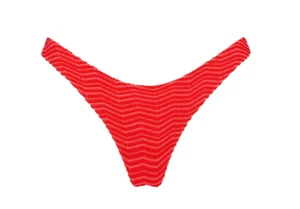 Triangl New Maia Mato Red Terry Towelling Scoop Bikini Bottom Cheeky NWT Sz XS - Picture 1 of 5