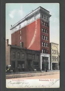 1910 Post Card Schenectady Ny The Parker Bldg - Picture 1 of 1