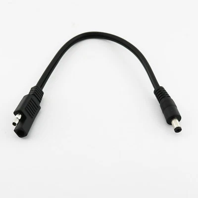 SAE 12V to 5.5mm x 2.1mm Male 16AWG DC Solar Power Automotive DIY Adapter Cable - Image 1 of 4